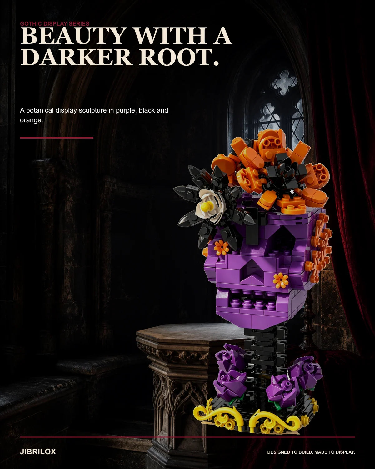 JIBRILOX Nocturne Bloom Skull detail 1