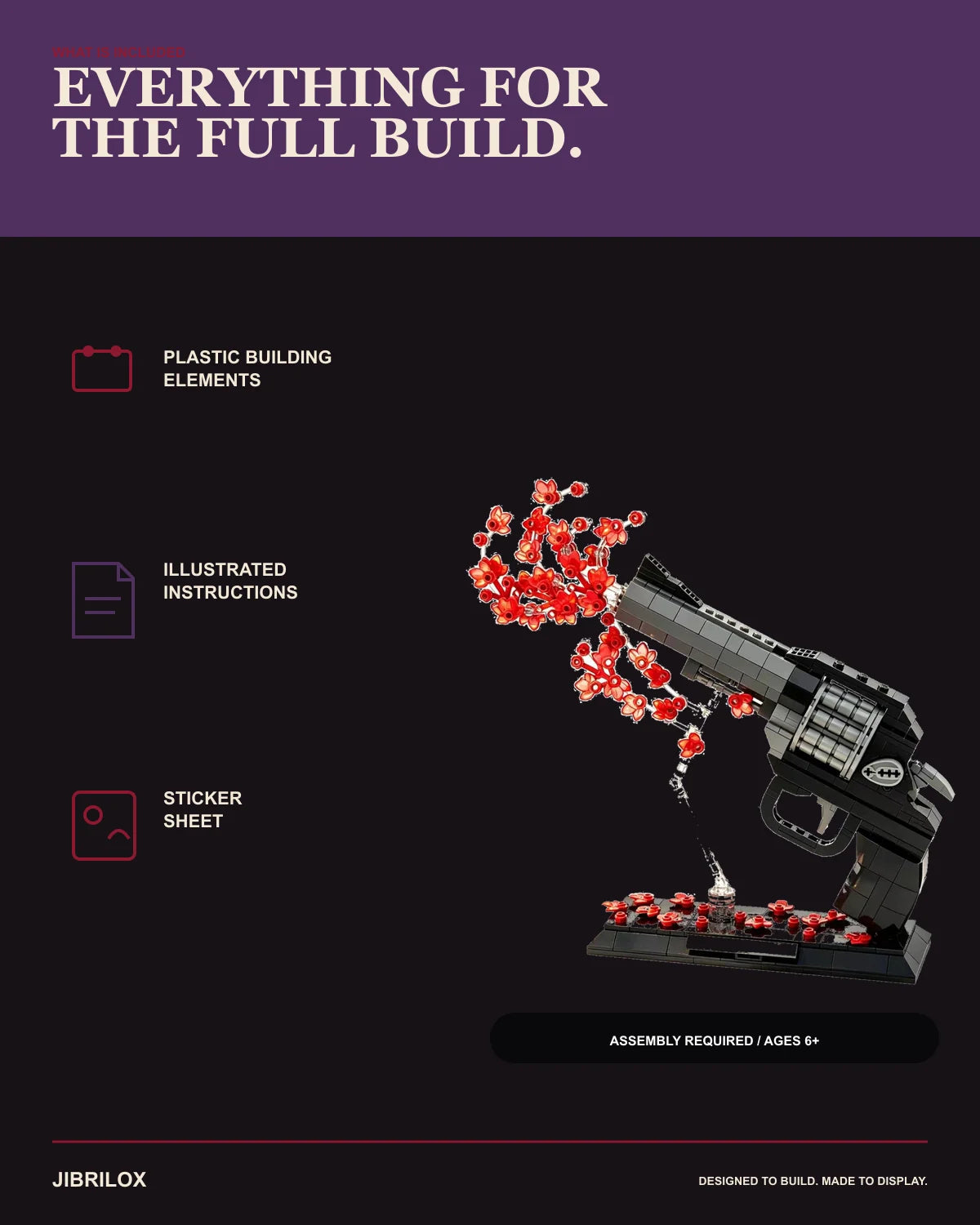 JIBRILOX Crimson Bloom Revolver detail 7