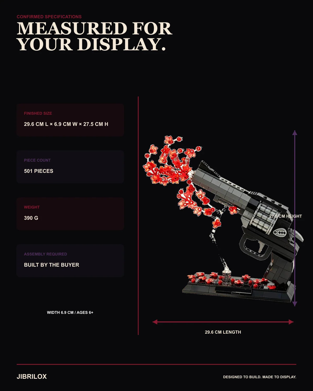 JIBRILOX Crimson Bloom Revolver detail 9