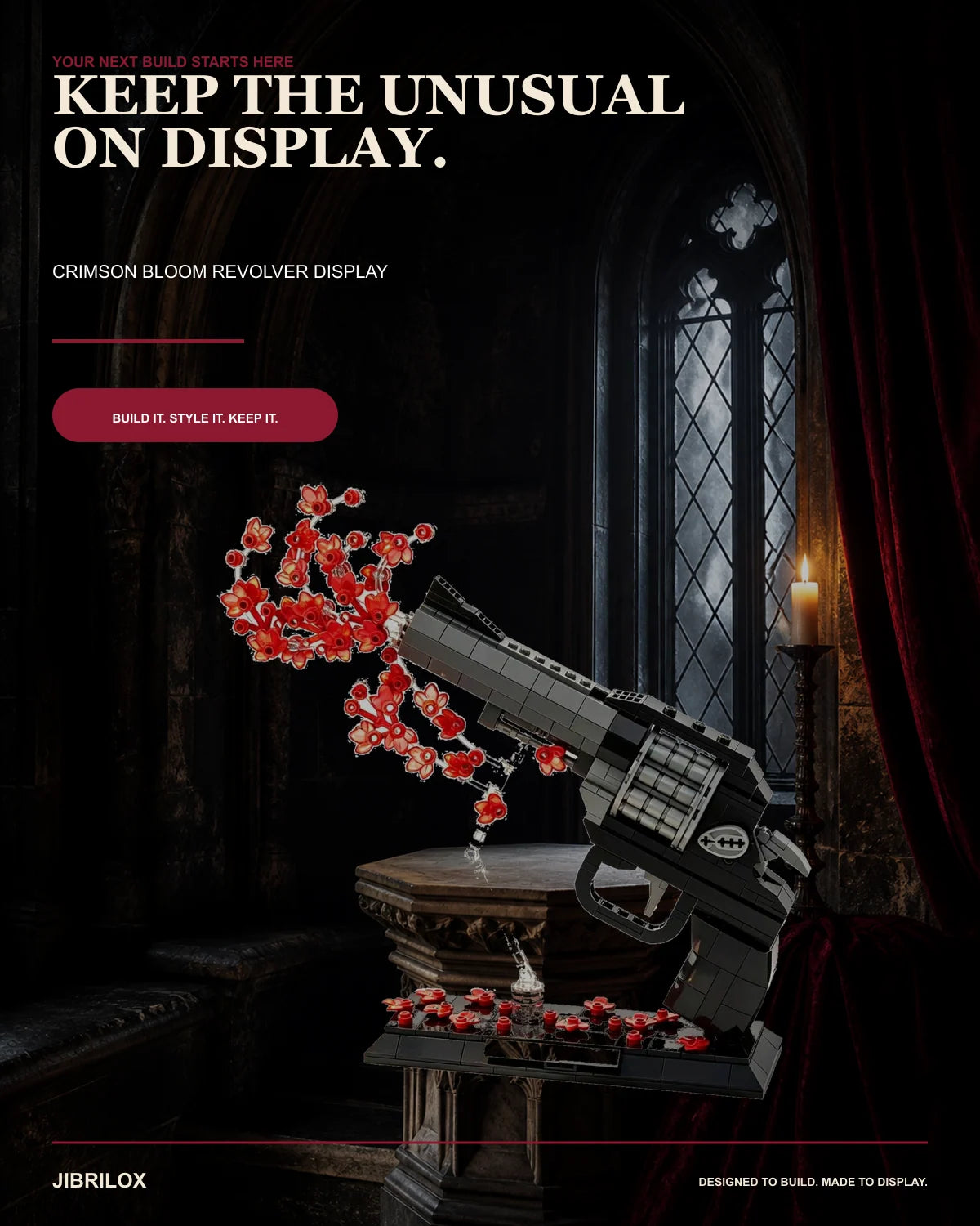 JIBRILOX Crimson Bloom Revolver detail 10