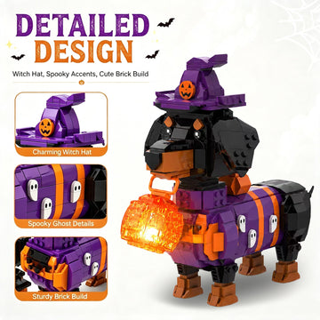 JIBRILOX Witchhound Lantern Display details