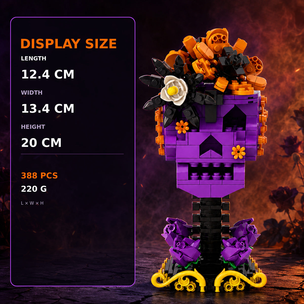 JIBRILOX Nocturne Bloom Skull