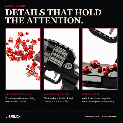 JIBRILOX Crimson Bloom Revolver key details