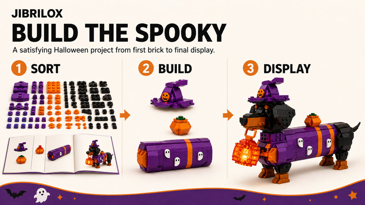 Build the Halloween dachshund set