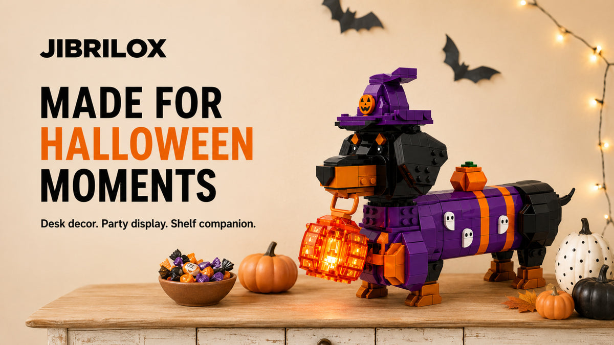 Halloween dachshund display scene