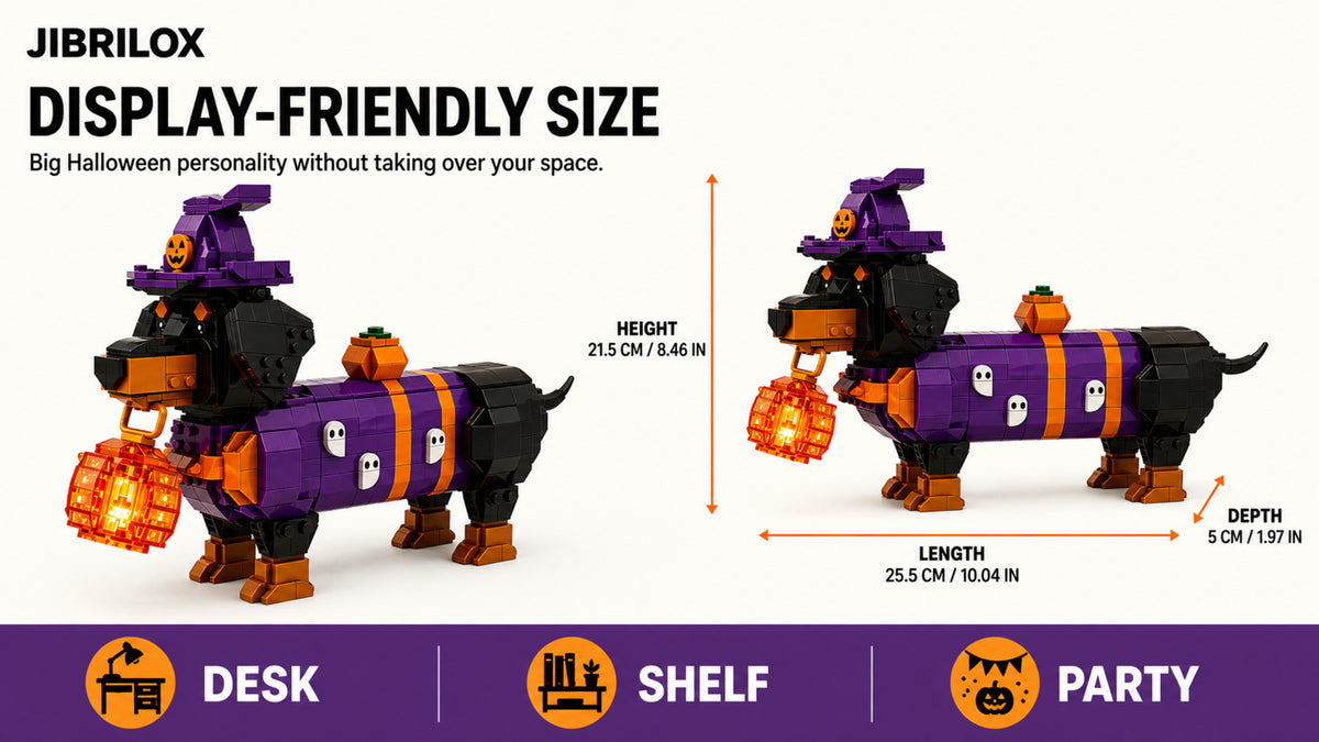 Halloween dachshund size and scale