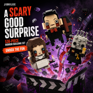 JIBRILOX Spooky Trio horror movie building set image 3